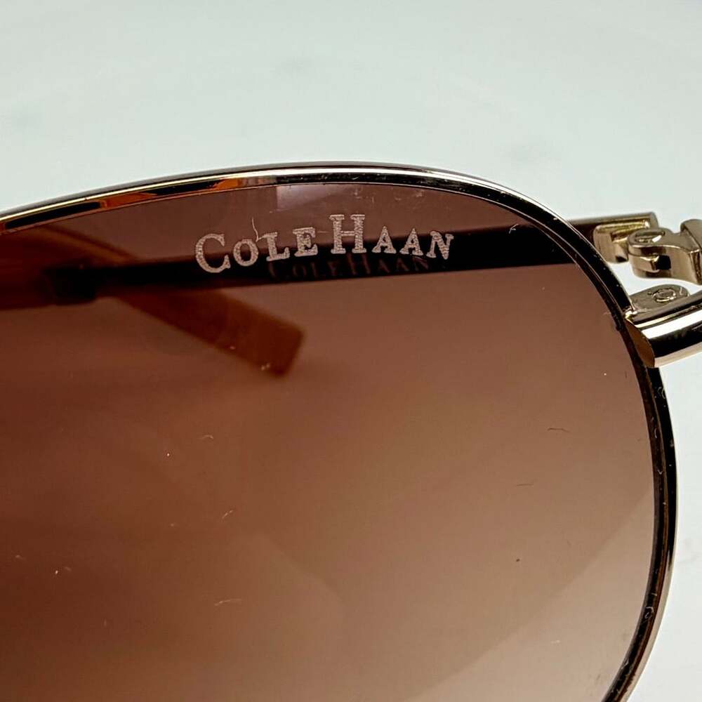 Cole Haan Aviator Sunglasses Gold Gradient Brown